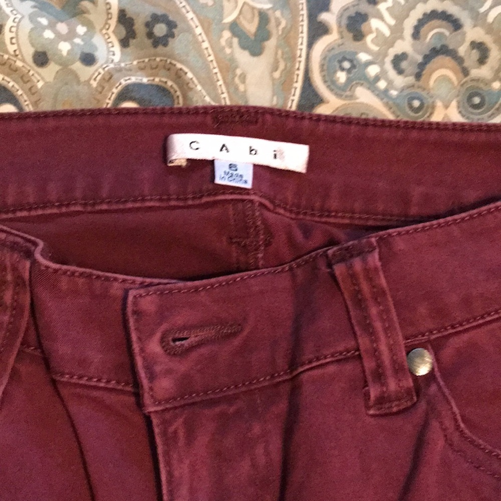 CAbi jeans - maroon